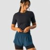 Dam ICIW T-Shirts | Charge Cropped Mid Sleeve Wmn Black