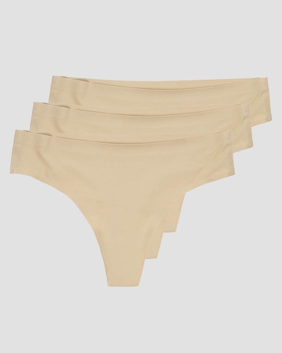 Dam ICIW Underklader | Invisible Thong 3-Pack Beige