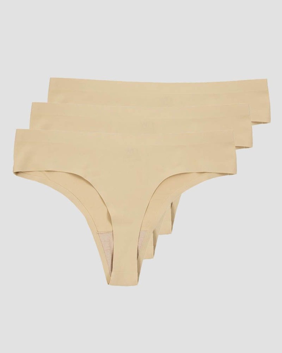 Dam ICIW Underklader | Invisible Thong 3-Pack Beige