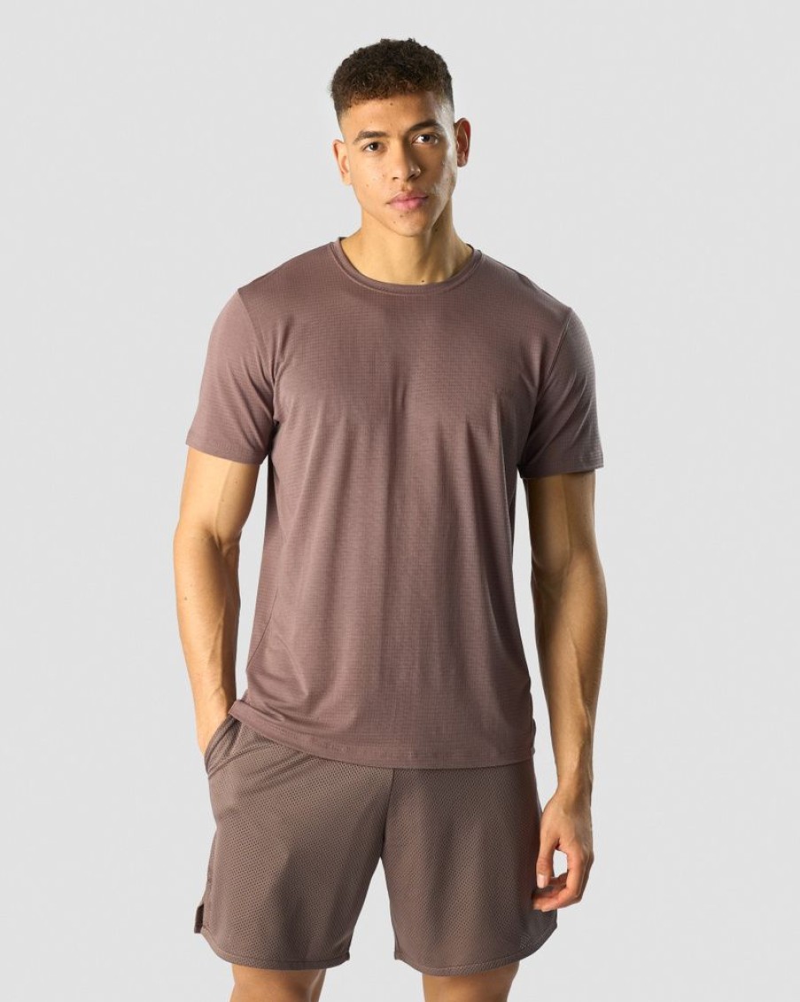 Herr ICIW T-Shirts | Revive Dri-Release T-Shirt Dusty Brown