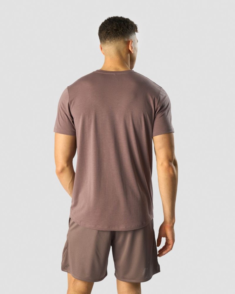 Herr ICIW T-Shirts | Revive Dri-Release T-Shirt Dusty Brown