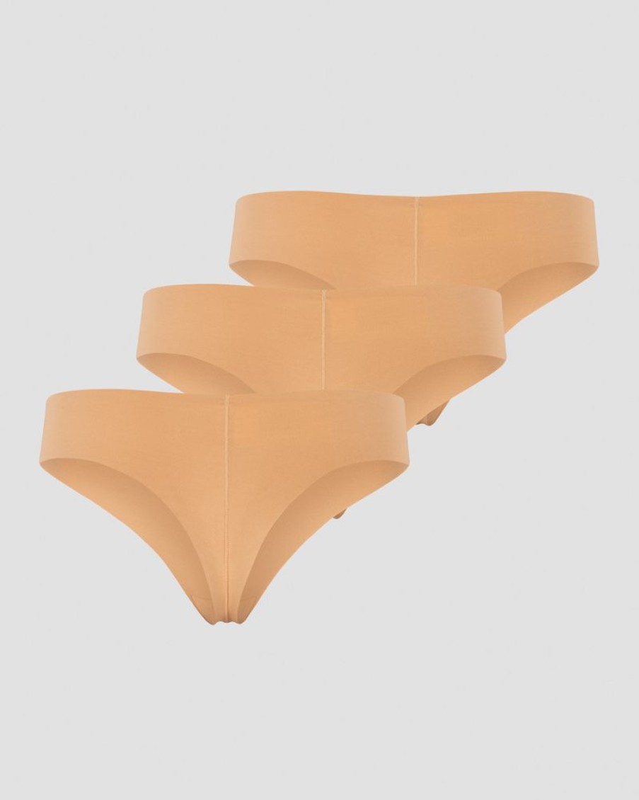 Dam ICIW Underklader | Soft Thong 3-Pack Almond