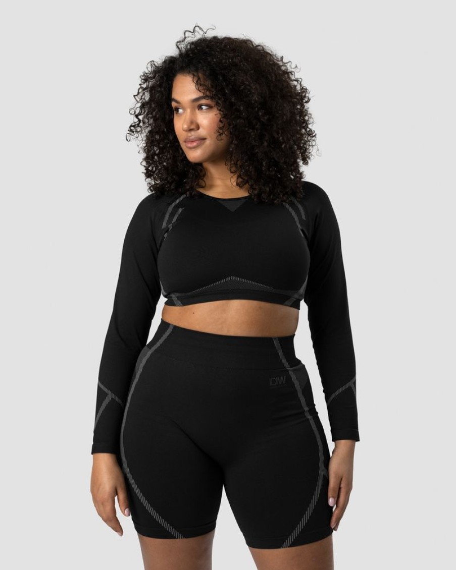 Dam ICIW Seamless | Blick Seamless Crop Top Black