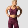 Dam ICIW Sport-Bh | Define Seamless Tie Dye Sports Bra Burgundy