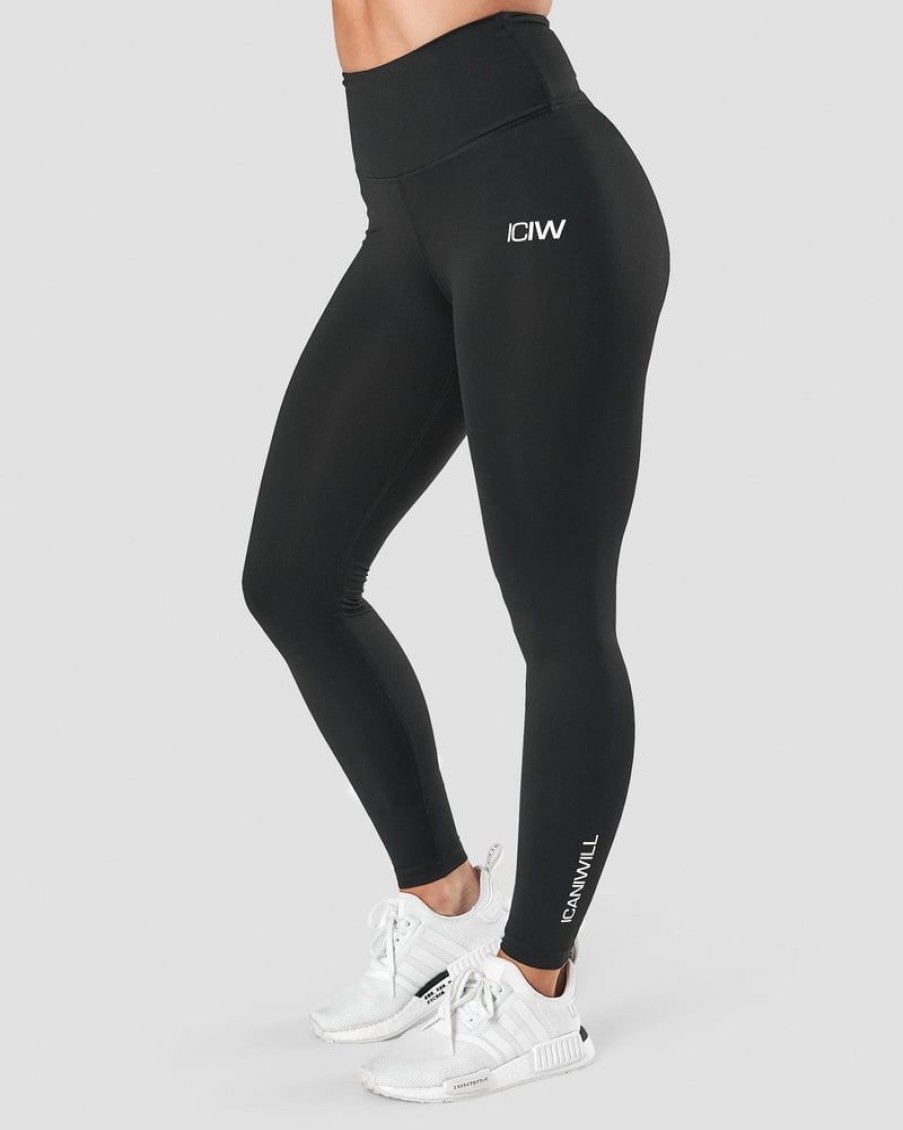 Dam ICIW Tights & Leggings | Scrunch V-Shape Tights Black