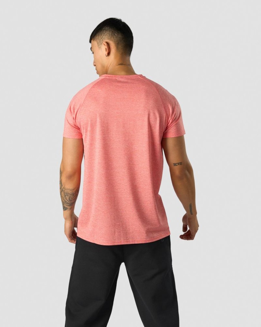 Herr ICIW T-Shirts | Training Mesh T-Shirt Men Red Melange