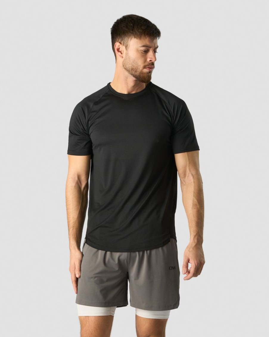 Herr ICIW T-Shirts | Stride Raglan T-Shirt Men Black