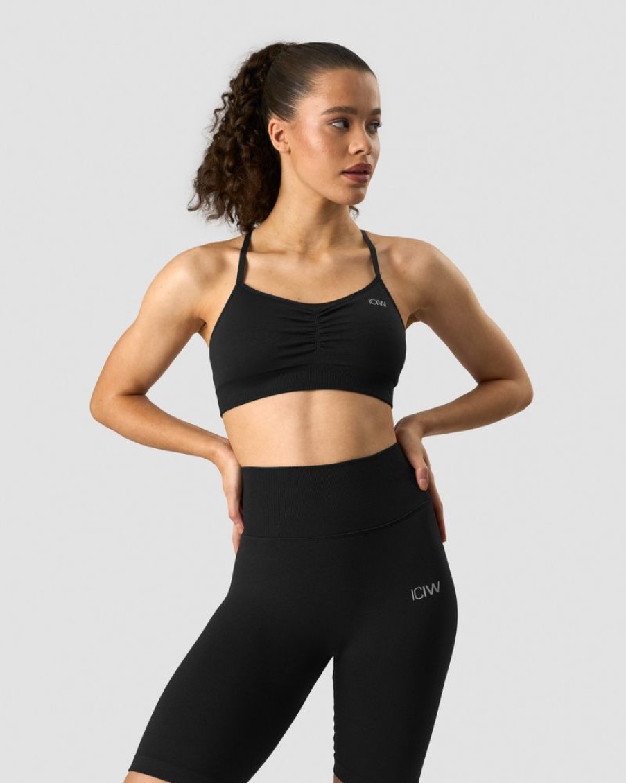 Dam ICIW Sport-Bh | Scrunch Seamless Sports Bra Black