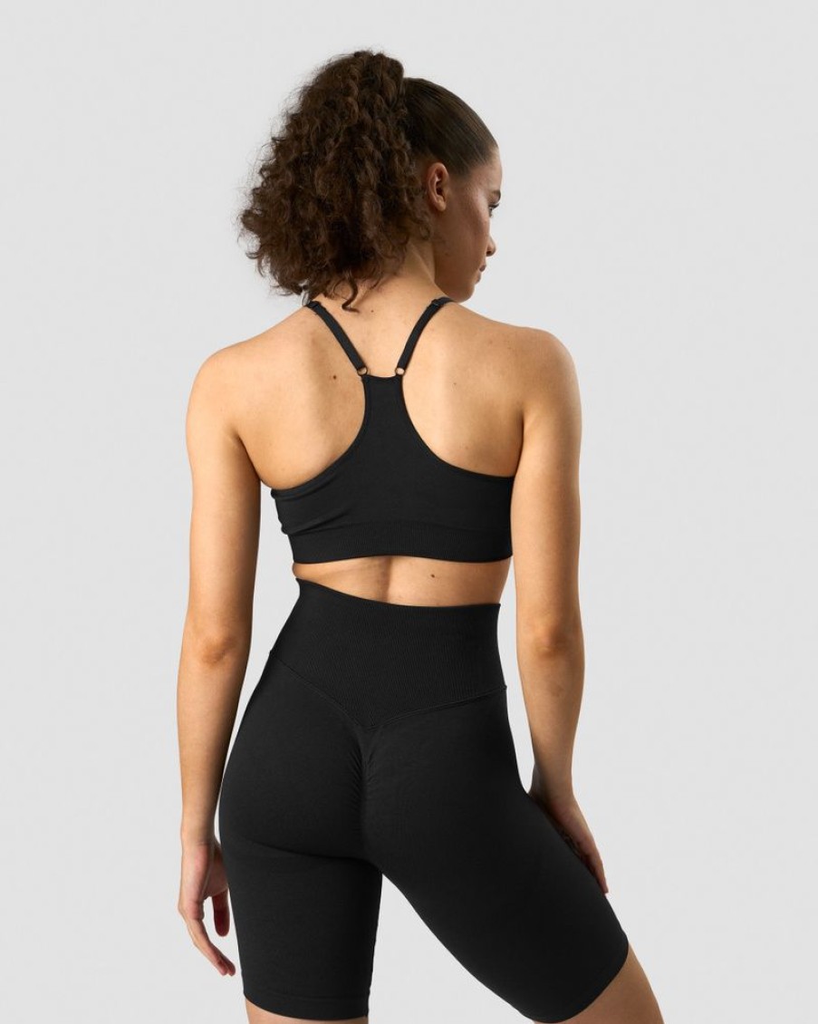 Dam ICIW Sport-Bh | Scrunch Seamless Sports Bra Black