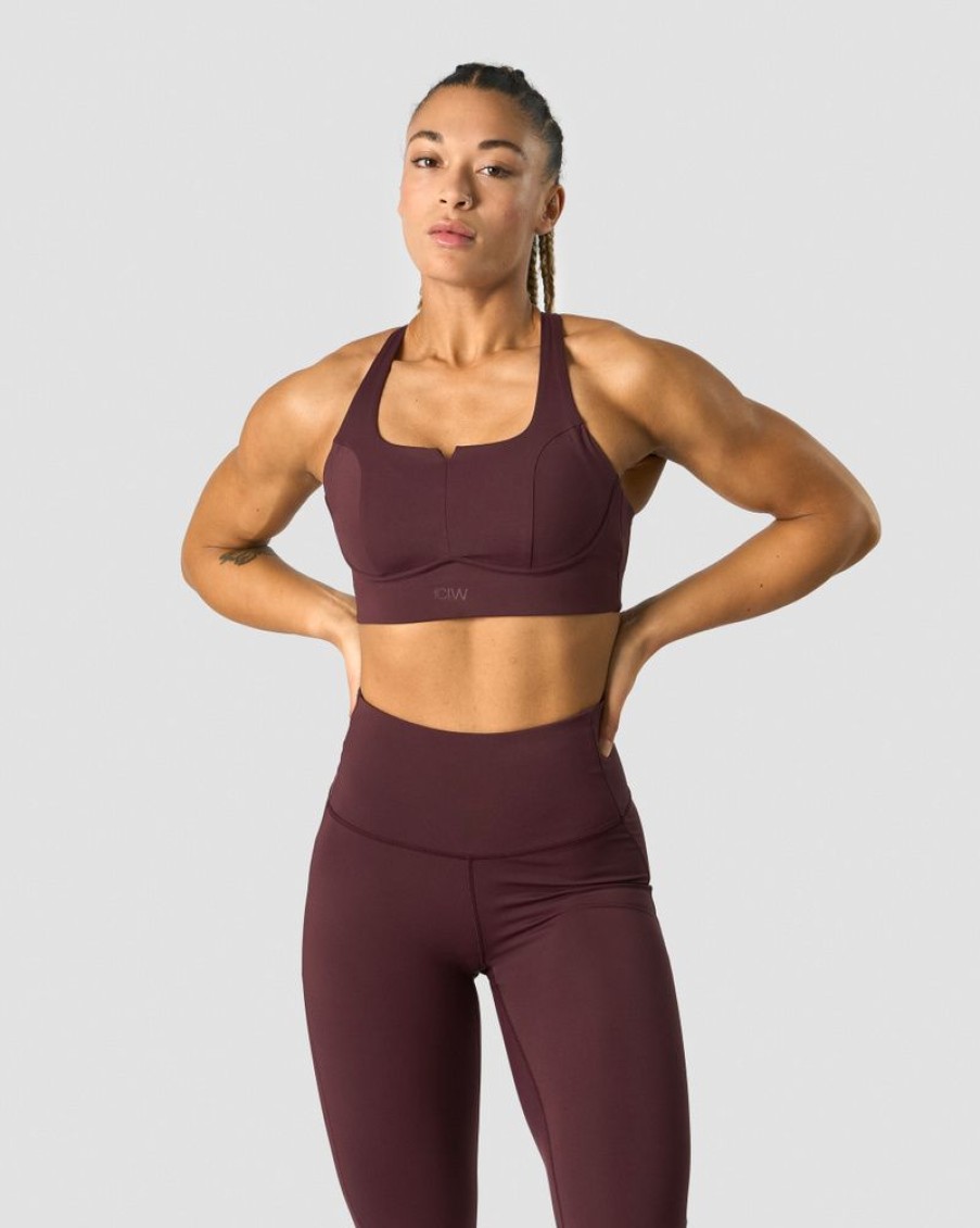 Dam ICIW Sport-Bh | Stride Sports Bra Burgundy