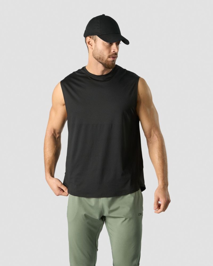 Herr ICIW T-Shirts | Stride Sleeveless T-Shirt Men Black