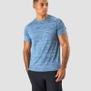 Herr ICIW T-Shirts | Workout Mesh T-Shirt Men Dark Blue Melange