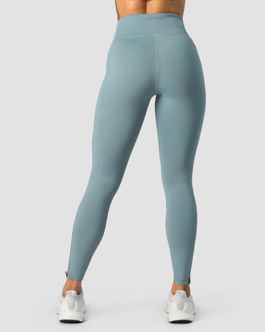 Dam ICIW Tights & Leggings | Classic Pocket Tights Tall Steel Blue