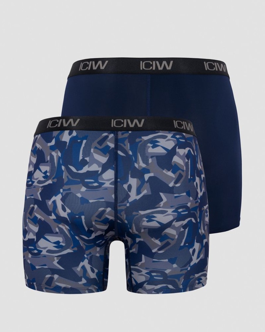 Herr ICIW Underklader | Sport Boxer 2-Pack Navy/Grey