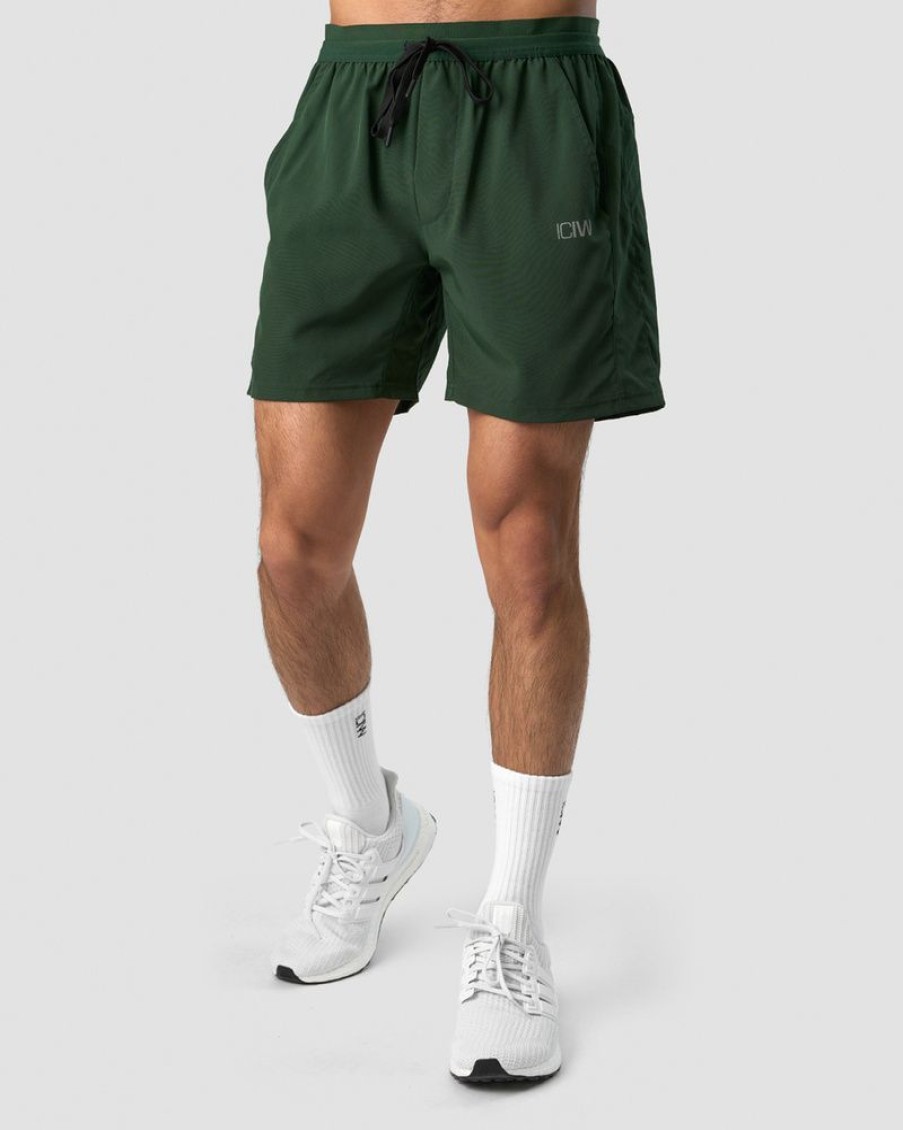 Herr ICIW Shorts | Workout 2-In-1 Shorts Dk Green Men