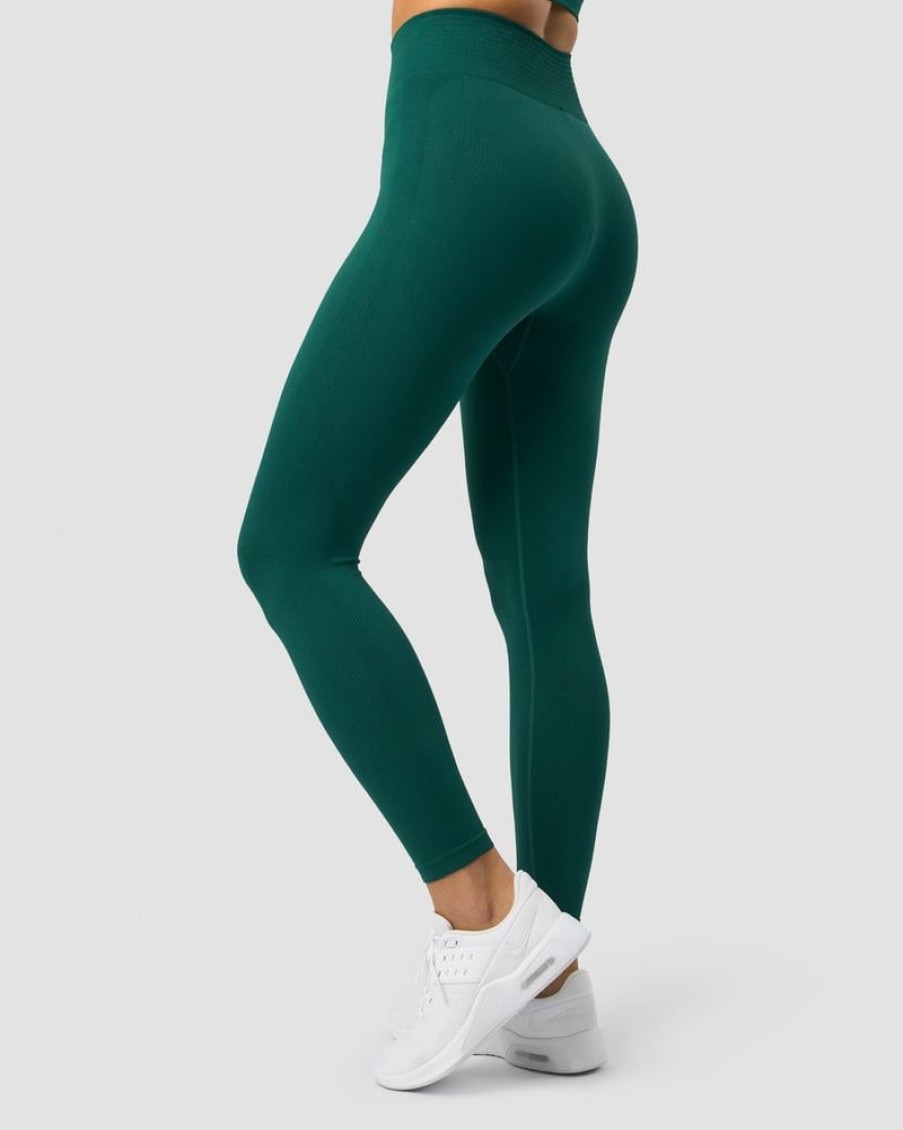 Dam ICIW Tights & Leggings | Define Seamless Tights Dark Green