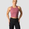 Dam ICIW Traningslinnen | Nimble Cropped Tank Top Wild Berry