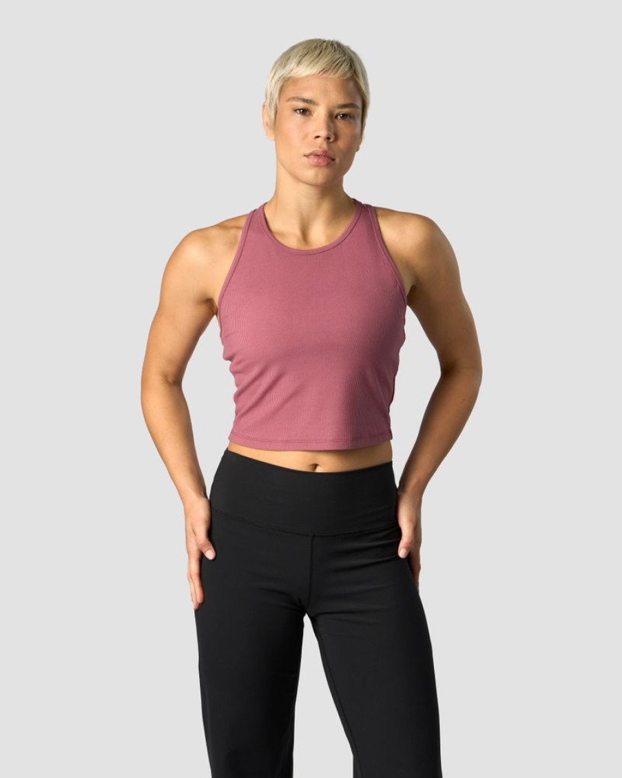 Dam ICIW Traningslinnen | Nimble Cropped Tank Top Wild Berry