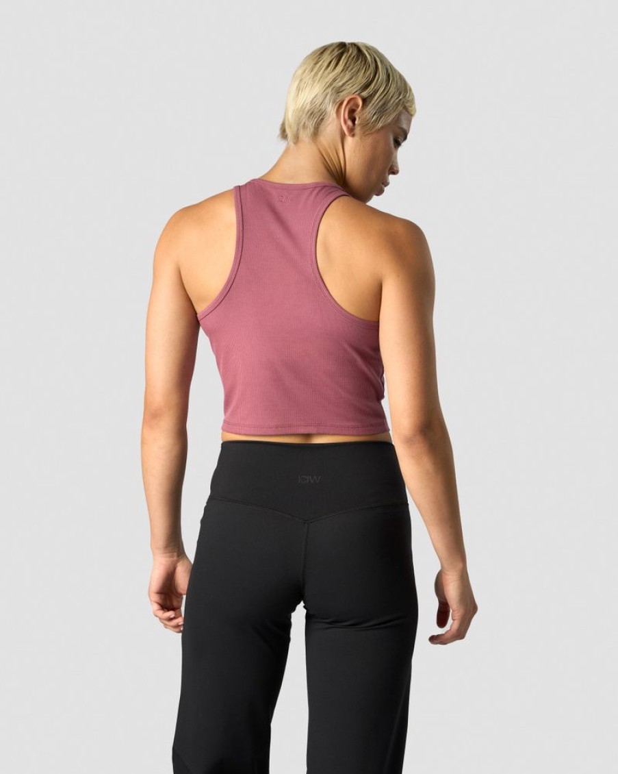 Dam ICIW Traningslinnen | Nimble Cropped Tank Top Wild Berry