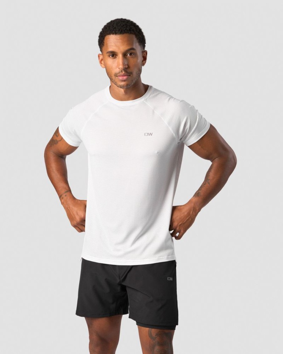 Herr ICIW T-Shirts | Training Mesh T-Shirt Men White