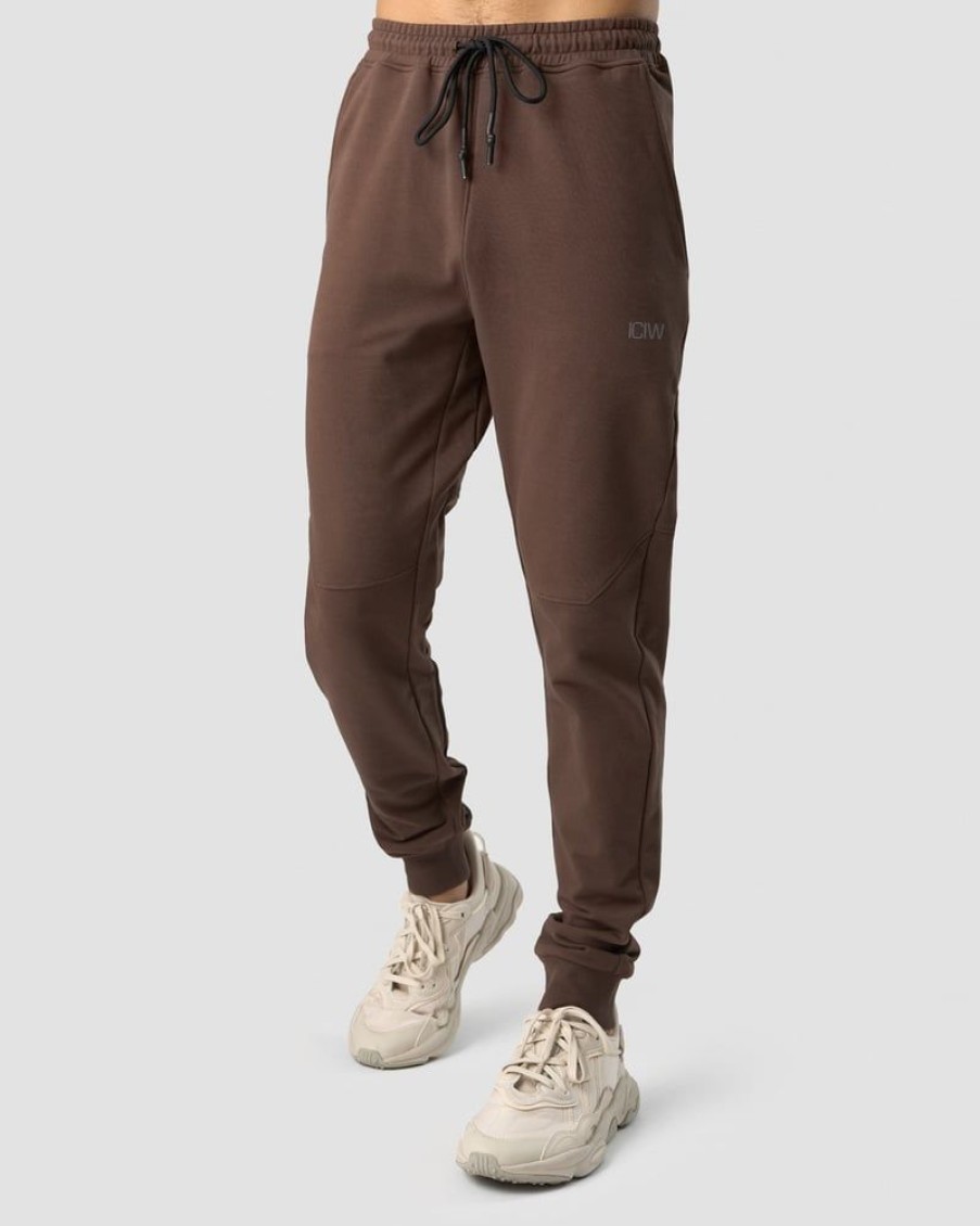 Herr ICIW Byxor | Stride Sweat Pants Men Dark Brown