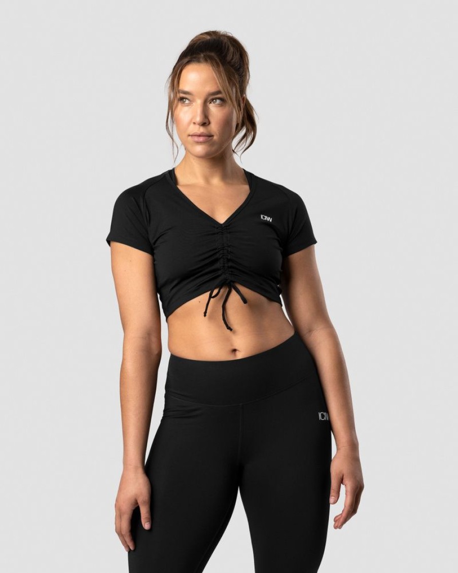 Dam ICIW T-Shirts | Scrunch T-Shirt Black Wmn