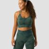 Dam ICIW Sport-Bh | Define Seamless Tie Dye Sports Bra Dark Green