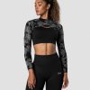 Dam ICIW Seamless | Define Seamless Ls Shoulder Top Tie Dye Black