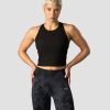 Dam ICIW Traningslinnen | Nimble Cropped Tank Top Black