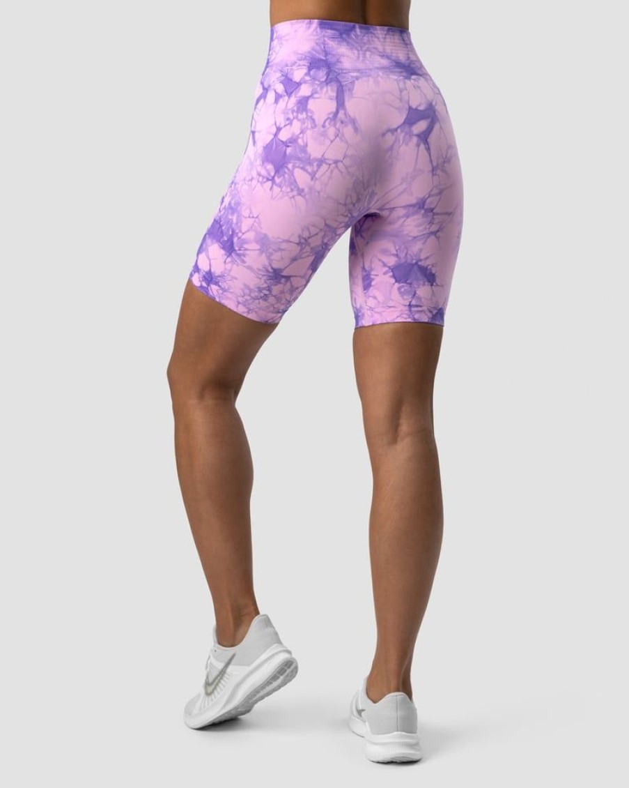 Dam ICIW Seamless | Define Seamless Tie Dye Biker Shorts Purple Breeze