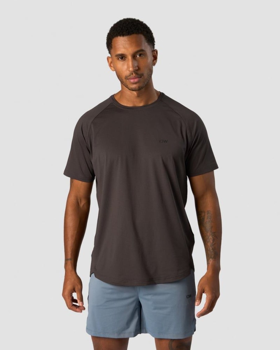 Herr ICIW T-Shirts | Stride Raglan T-Shirt Men Charcoal