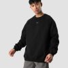 Herr ICIW Langarmat | Essential Crewneck Loose Fit Black Men