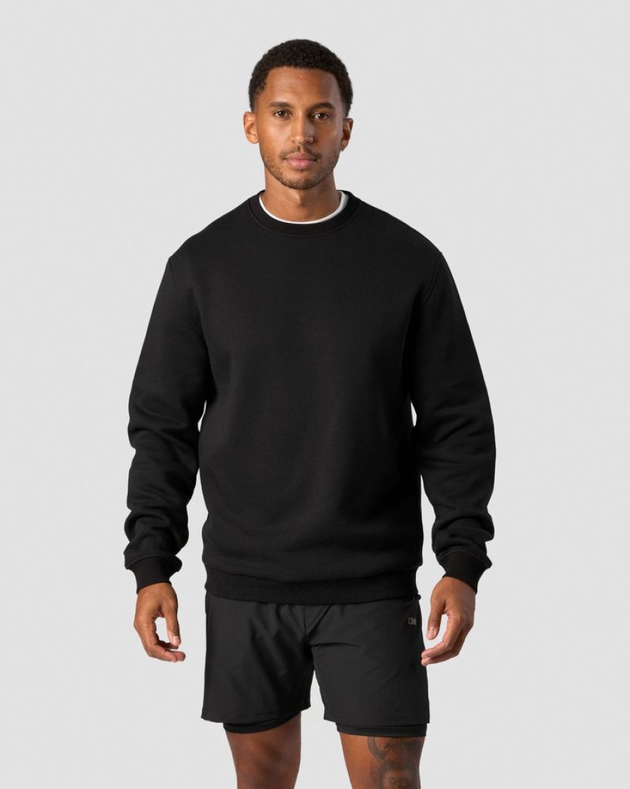 Herr ICIW Langarmat | Everyday Crewneck Men Black