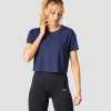 Dam ICIW T-Shirts | Everyday Cropped T-Shirt Space Blue