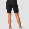 Dam ICIW Shorts | Classic V-Shape Biker Shorts Black Wmn