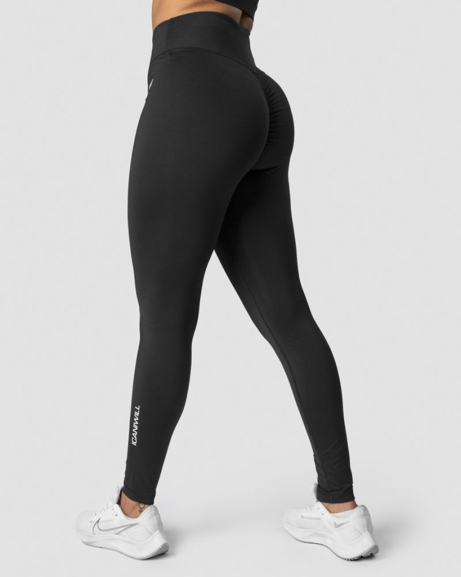 Dam ICIW Tights & Leggings | Scrunch Tights Black Wmn