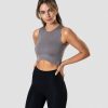 Dam ICIW Traningslinnen | Nimble Cropped Tank Top Grey Wmn