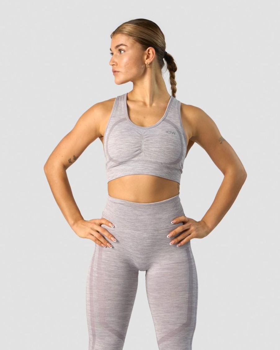 Dam ICIW Sport-Bh | Rush Seamless Sports Bra Lavender Melange