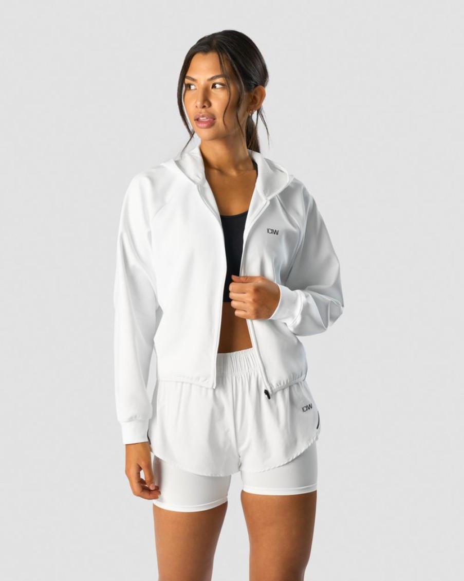 Dam ICIW Langarmat | Charge Hoodie Wmn White