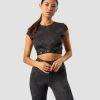 Dam ICIW T-Shirts | Ultimate Training Cropped T-Shirt Black Camo