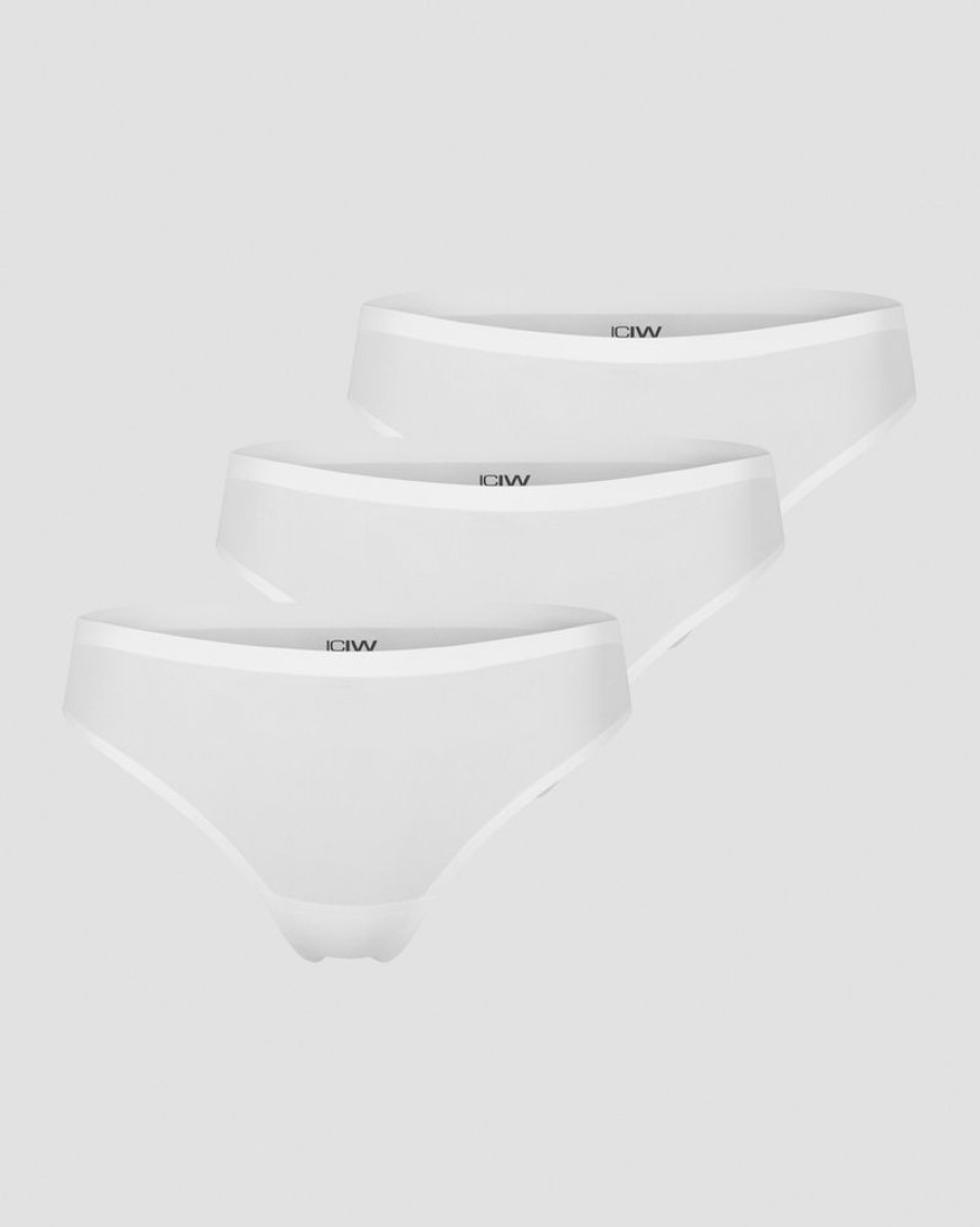 Dam ICIW Underklader | Invisible Thong 3-Pack White