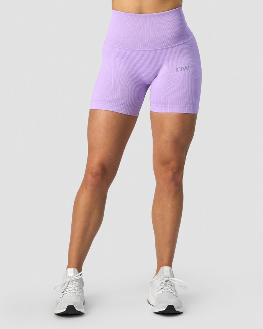 Dam ICIW Seamless | Ribbed Define Seamless Pocket Shorts Lavender