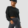 Dam ICIW Langarmat | Nimble Cropped Crewneck Black