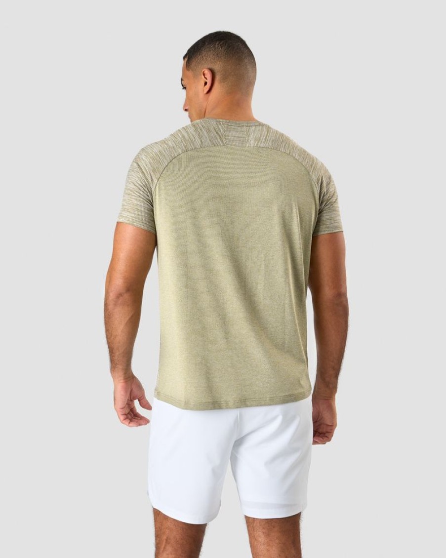 Herr ICIW T-Shirts | Workout Mesh T-Shirt Men Light Green Melange