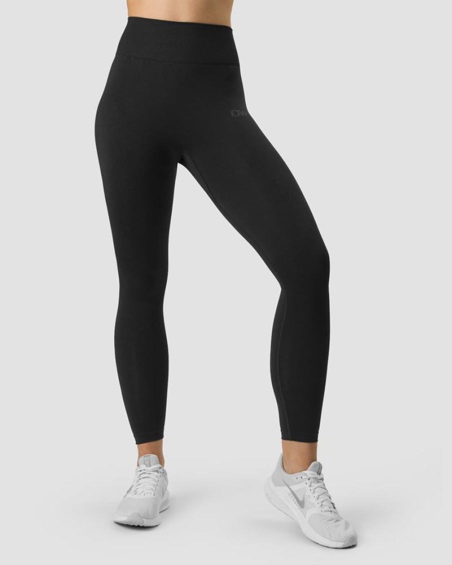 Dam ICIW Tights & Leggings | Define Seamless Tights Black/Black