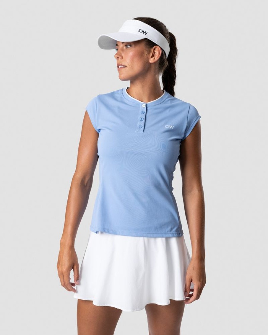 Dam ICIW T-Shirts | Training Pique Polo Sky Blue Wmn