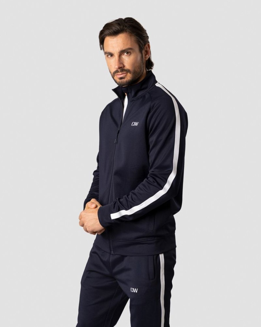 Herr ICIW Langarmat | Track Zip Jacket Navy Men