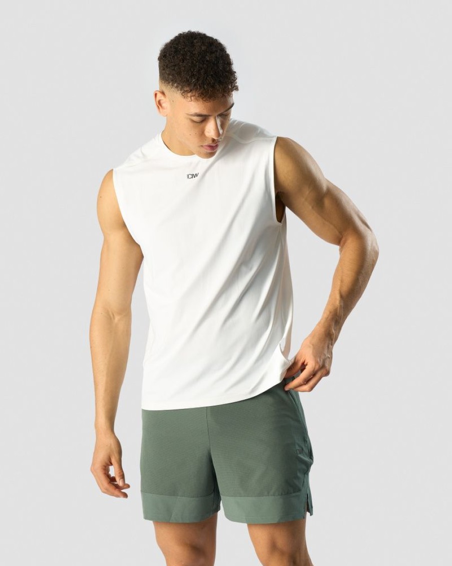 Herr ICIW T-Shirts | Charge Sleeveless T-Shirt Men White