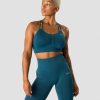 Dam ICIW Sport-Bh | Define Seamless Scrunch Sports Bra Dk Teal