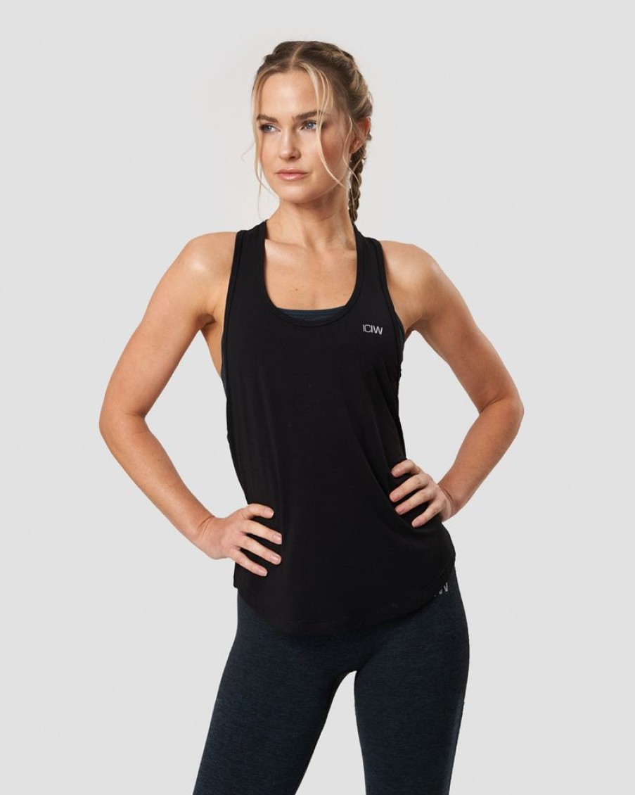 Dam ICIW Traningslinnen | Everyday Racerback Tank Top Black